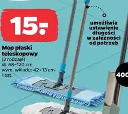 Netto Mop płaski teleskopowy (2 rodzaje) dł. 68-120 cm oferta