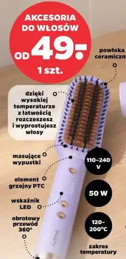 Netto Szczotka prostująca do włosów Smarty oferta