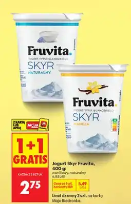 Biedronka Jogurt Skyr naturalny oferta