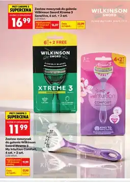 Biedronka Zestaw maszynki do golenia Wilkinson Sword Xtreme 3 My Intuition Comfort oferta