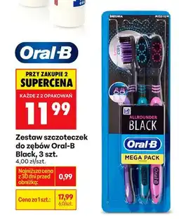 Biedronka Zestaw szczoteczek do zębów Black oferta