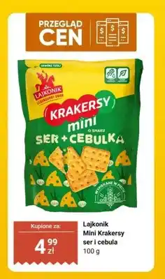 Biedronka Mini Krakersy ser i cebula oferta
