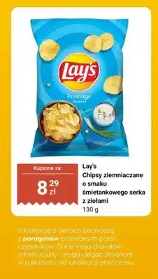 Biedronka Chipsy ziemniaczane o smaku śmietankowego serka z ziołami oferta