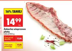 Biedronka Żeberka wieprzowe płaty oferta
