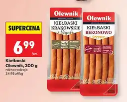Biedronka Kiełbaski krakowskie z szynki oferta