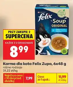Biedronka Karma dla kota Felix Soup różne rodzaje oferta