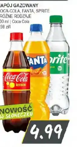 Słoneczko Napój gazowany Coca-Cola, Fanta, Sprite oferta