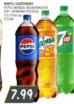 Słoneczko Napój gazowany Pepsi, Mirinda, Mountain Dew, 7UP oferta