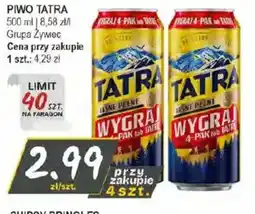 Słoneczko Piwo Tatra oferta