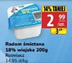 API MARKET Rolmlecz śmietana 18% wiejska oferta