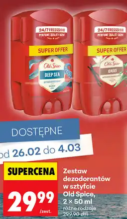 Biedronka Zestaw dezodorantów w sztyfcie Old Spice oferta
