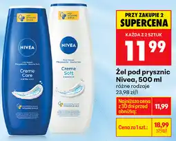 Biedronka Żel pod prysznic Nivea, 500 ml (różne rodzaje) oferta