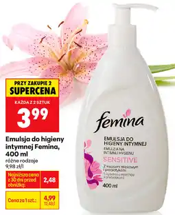 Biedronka Emulsja do higieny intymnej Femina oferta