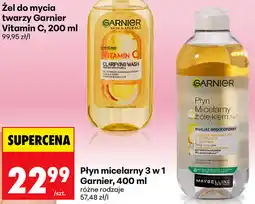 Biedronka Płyn micelarny 3 w 1 Garnier, 400 ml (różne rodzaje) oferta