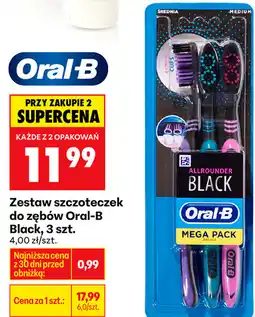 Biedronka Zestaw szczoteczek do zębów Oral-B Black, 3 szt oferta