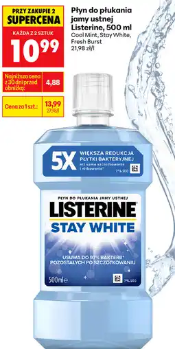 Biedronka Płyn do płukania jamy ustnej Listerine oferta