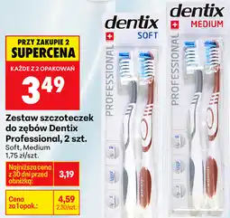 Biedronka Zestaw szczoteczek do zębów Dentix Professional, 2 szt. (Soft, Medium) oferta
