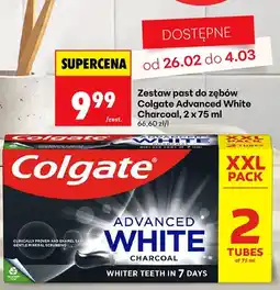 Biedronka Zestaw past do zębów Advanced White Charcoal oferta