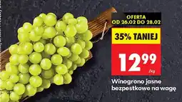 Biedronka Winogrono jasne bezpestkowe oferta