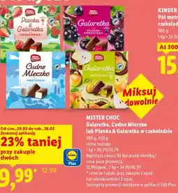 Lidl Galaretka, Cudne Mleczko lub Pianka & Galaretka w czekoladzie oferta
