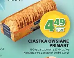 Stokrotka Market Ciastka owsiane Primart oferta