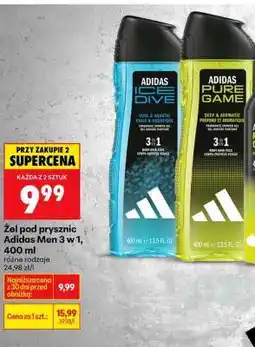Biedronka Żel pod prysznic Adidas Men 3 w 1, 400 ml oferta