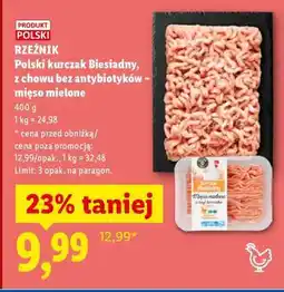 Lidl Polski kurczak Biesiadny, mięso mielone oferta