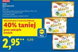 Lidl PILOS Masło ekstra 83% oferta