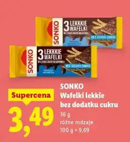 Lidl SONKO Wafelki lekkie bez dodatku cukru oferta