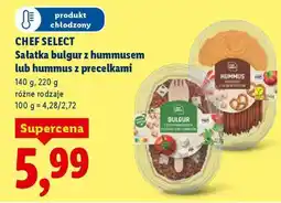 Lidl CHEF SELECT Sałatka bulgur z hummusem lub hummus z precelkami oferta