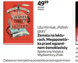 Empik Ula Hirniak Zemsta na lekturach oferta