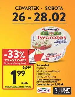 Intermarche Twarożek naturalny Piątnica oferta