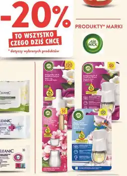 Intermarche Urządzenie + wkład księżycowa lilia otulona satyną Air Wick Electric Essential Oils oferta