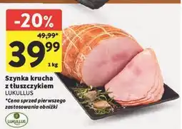 Intermarche Szynka krucha z tłuszczykiem Lukullus oferta