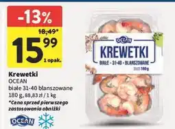 Intermarche Krewetki vannamei blanszowane 31-40 Ocean (Ryby) oferta