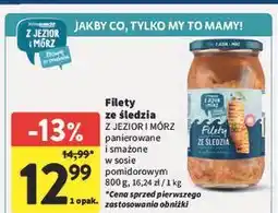 Intermarche Filety ze śledzia w sosie pomidorowym Z Jezior I Mórz oferta