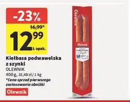 Intermarche Kiełbasa podwawelska Olewnik oferta