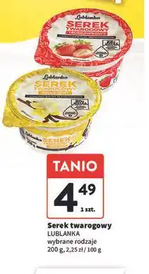 Intermarche Serek twarogowy truskawkowy Lublanka oferta