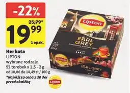 Intermarche Herbata earl grey Lipton Special Collection oferta