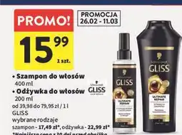 Intermarche Odżywka do włosów Gliss Kur Ultimate Repair oferta