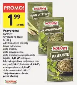 Intermarche Zioła toskańskie Kotanyi oferta