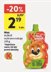 Intermarche Mus jabłko-banan-truskawka-marchew Kubuś oferta