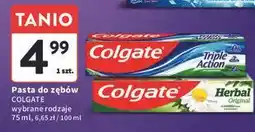 Intermarche Pasta do zębów original Colgate Herbal oferta