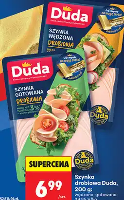 Biedronka Szynka drobiowa Duda, 200 g: wędzona, gotowana oferta