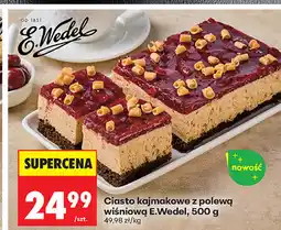 Biedronka Ciasto kajmakowe z polewą wiśniową E.Wedel oferta