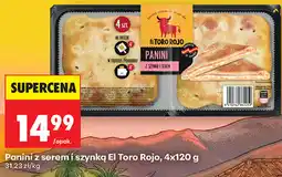 Biedronka Panini z serem i szynką El Toro Rojo oferta