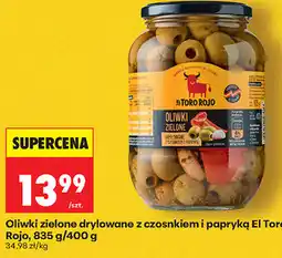 Biedronka Oliwki zielone drylowane z czosnkiem i papryką El Toro Rojo oferta