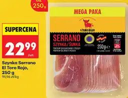 Biedronka Szynka Serrano El Toro Rojo oferta