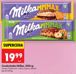 Biedronka Czekolada Milka, 300 g: choco & biscuit, nutty choco wafer oferta