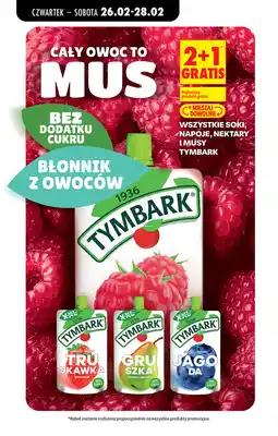Biedronka Soki, napoje, nektary i musy Tymbark oferta